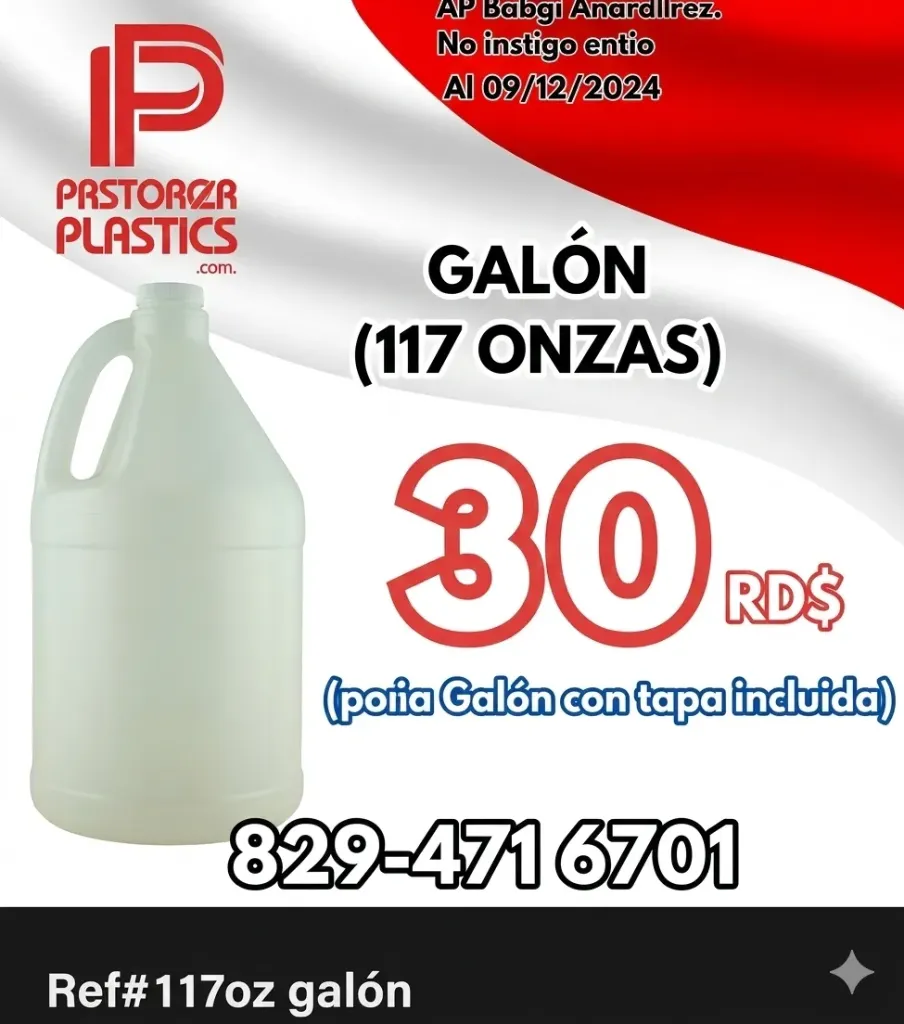 [01117] Galón Cónico de 117 onzas (Natural)