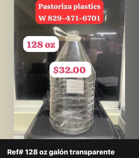 [01128] Galón Pet de 128 onzas (Clear)